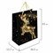 Пакет подарочный (1 штука) новогодний 26x13x32 см, ЗОЛОТАЯ СКАЗКА "Midnight Deer", фольга, 608231 608231