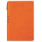 Блокнот А5 (140x200 мм), BRAUBERG "NEBRASKA", 112 л., гибкий, под кожу, ручка, линия, оранжевый, 110951 110951