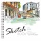 Скетчбук, акварельная белая бумага 300 г/м2, 200х200 мм, 20 л., гребень, SoftTouch, брайль, "Venice", 97262 113765