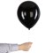 Шары воздушные 30 см, 100 штук, "ОДНОЦВЕТНЫЕ", чёрные, BRAUBERG KIDS, 591876 591876