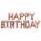 Шары воздушные НАБОР ДЛЯ ДЕКОРА "Happy Birthday", 43 шара, розовое золото, BRAUBERG KIDS, 591899 591899