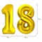 Шары воздушные НАБОР ДЛЯ ДЕКОРА "18 лет", 17 шаров, золото/серебро, BRAUBERG, 591900 591900