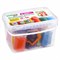 Пластилин-тесто для лепки BRAUBERG KIDS, 12 цветов., 600 г, 6 формочек, 1 скалка, ведерко, 106721 106721