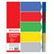 Разделитель пластиковый БОЛЬШОЙ ФОРМАТ (420х311 мм), А3, 5 листов, оглавление, по цветам, ВЕРТИКАЛЬНЫЙ, BRAUBERG, 225630 225630