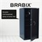Сейф BRABIX "КМ-900Т", 900х470х400 мм, 51 кг, ключевой замок + 2 полки, трейзер, крепление к стене, 291168 291168