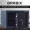 Сейф BRABIX "КМ-310", 310х430х375 мм, 20 кг, ключевой замок + полка, крепление к стене, 291166 291166