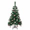 Ель новогодняя искусственная "Пушистая" 120 см, с инеем и шишками, зеленая, ЗОЛОТАЯ СКАЗКА, 592043 592043
