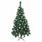 Ель новогодняя искусственная "Пушистая" 180 см, с инеем и шишками, зеленая, ЗОЛОТАЯ СКАЗКА, 592045 592045