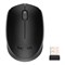 Мышь беспроводная LOGITECH B170, 2 кнопки + 1 колесо-кнопка, оптическая, черная, 910-004798 512596