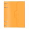 Тетрадь на кольцах А5 175х220 мм, 120 л., пластик, на липучке, с разделителями, BRAUBERG, Оранжевый, 404636 404636