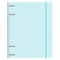 Тетрадь на кольцах А5 175х220 мм, 120 л., пластик, с резинкой и разделителями, BRAUBERG, Голубой, 404633 404633