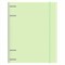 Тетрадь на кольцах А5 175х220 мм, 120 л., пластик, с резинкой и разделителями, BRAUBERG, Зеленый, 404632 404632