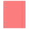 Тетрадь на кольцах А5 175х220 мм, 120 л., пластик, с резинкой, BRAUBERG, Коралловый, 404621 404621