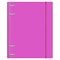 Тетрадь на кольцах А5 175х220 мм, 120 л., пластик, с резинкой, BRAUBERG, Розовый, 404622 404622
