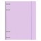 Тетрадь на кольцах А5 175х220 мм, 120 л., пластик, с резинкой, BRAUBERG, Сиреневый, 404620 404620