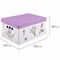 Короб для хранения из плотного микрогофрокартона 330х250х185 мм, КОМПЛЕКТ 4 шт., BRAUBERG HOME "Лаванда", 271813 271813