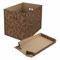 Короб для хранения из плотного микрогофрокартона 380х280х315 мм, КОМПЛЕКТ 3 шт., BRAUBERG HOME "Узор", 271824 271824