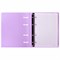Тетрадь на кольцах А5 175х220 мм, 120 л., пластик, с резинкой, BRAUBERG, Сиреневый, 404620 404620