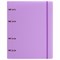 Тетрадь на кольцах А5 175х220 мм, 120 л., пластик, с резинкой, BRAUBERG, Сиреневый, 404620 404620
