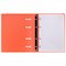 Тетрадь на кольцах А5 175х220 мм, 120 л., пластик, с резинкой, BRAUBERG, Коралловый, 404621 404621