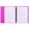 Тетрадь на кольцах А5 175х220 мм, 120 л., пластик, с резинкой, BRAUBERG, Розовый, 404622 404622