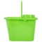 Ведро 9,5 л для уборки КОМПЛЕКТ с ОТЖИМОМ (сетчатый) пластик, для веревочных и ленточных МОПов, IDEA, М 2421 602545