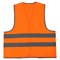 Жилет сигнальный, 2 светоотражающие полосы, ОРАНЖЕВЫЙ, XL (52-54), ГРАНДМАСТЕР, 610886 610886