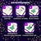 Блестки для декора, поделок, DIY, творчества, оформления, ФИГУРНЫЕ, ОСТРОВ СОКРОВИЩ, НЕОН, диспенсер с дозатором, 6 цветов по 9 г, 662226 662226
