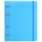 Тетрадь на кольцах А5 175х220 мм, 120 л., пластик, с резинкой, BRAUBERG, Синий, 404617 404617