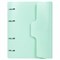 Тетрадь на кольцах А5 175х220 мм, 120 л., пластик, на липучке, с разделителями, BRAUBERG, Мятный, 404638 404638
