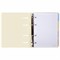 Тетрадь на кольцах А5 175х220 мм, 120 л., пластик, с резинкой и разделителями, BRAUBERG, Желтый, 404631 404631