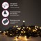 Электрогирлянда-нить комнатная "Стандарт" 5 м, 50 LED, теплый белый свет, 220 V, контроллер, ЗОЛОТАЯ СКАЗКА, 591343 591343