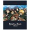 Тетрадь А5 48л. HATBER скоба, клетка, обложка картон, Атака Титанов 3 (микс в спайке), 48Т5В1 404848