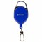 Держатель-рулетка для бейджей, 70 см, 2 карабина, синий, в блистере, BRAUBERG, 238239 238239