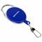 Держатель-рулетка для бейджей, 70 см, 2 карабина, синий, в блистере, BRAUBERG, 238239 238239