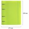 Тетрадь на кольцах А5 175х220 мм, 120 л., пластик, с резинкой, BRAUBERG, Салатовый, 404619 404619