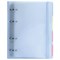 Тетрадь на кольцах А5 175х220 мм, 120 л., пластик, с резинкой и разделителями, BRAUBERG, Голубой, 404633 404633