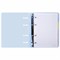 Тетрадь на кольцах А5 175х220 мм, 120 л., пластик, с резинкой и разделителями, BRAUBERG, Голубой, 404633 404633