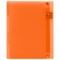 Тетрадь на кольцах А5 175х220 мм, 120 л., пластик, на липучке, с разделителями, BRAUBERG, Оранжевый, 404636 404636