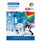 Цветная бумага А4 мелованная, 24 листа, 8 цветов, на скобе, BRAUBERG, 200х280 мм, "Котенок Аниме", 115487 115487
