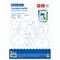 Цветная бумага А4 мелованная, 24 листа, 8 цветов, на скобе, BRAUBERG, 200х280 мм, "Котенок Аниме", 115487 115487
