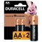 Батарейки КОМПЛЕКТ 2 шт., DURACELL Basic, AA (LR06, 15А), алкалиновые, пальчиковые, блистер 450424