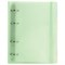 Тетрадь на кольцах А5 175х220 мм, 120 л., пластик, с резинкой и разделителями, BRAUBERG, Зеленый, 404632 404632