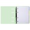 Тетрадь на кольцах А5 175х220 мм, 120 л., пластик, с резинкой и разделителями, BRAUBERG, Зеленый, 404632 404632