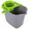 Ведро 10 л для уборки КОМПЛЕКТ с ОТЖИМОМ для веревочных и ленточных МОПов, 24х35х24 см, YORK, 70020 608387