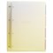 Тетрадь на кольцах БОЛЬШАЯ 305х235 мм А4, 120 л., пластик, с разделителями, BRAUBERG, Желтый, 404624 404624