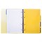 Тетрадь на кольцах А5 175х220 мм, 120 л., пластик, с разделителями, BRAUBERG, Желтый, 404628 404628