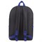 Рюкзак STAFF TRIP универсальный, 2 кармана, черный с синими деталями, 40x27x15,5 см, 270786 270786