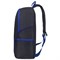 Рюкзак STAFF TRIP универсальный, 2 кармана, черный с синими деталями, 40x27x15,5 см, 270786 270786