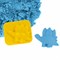 Песок для лепки кинетический ЮНЛАНДИЯ, синий, 500 г, 2 формочки, ведерко, 104996 104996